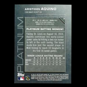 Aristies Aquino RC 2020 Bowman Platinum Chartreuse Rookie Reds