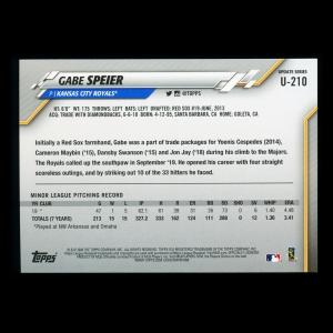 Gabe Speier RC 2020 Topps Rookie Royals