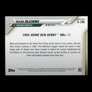 Mark McGwire 2020 Topps Home Run Derby Athletics