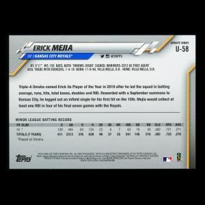 Erick Mejia RC 2020 Topps Rookie Royals