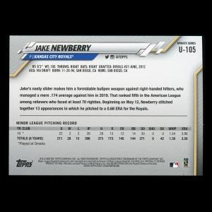 Jake Newberry RC 2020 Topps Rookie Royals