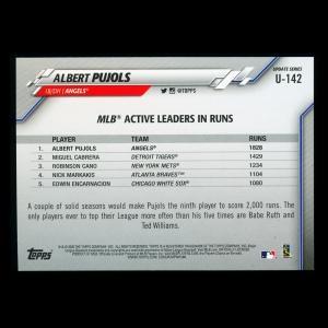 Albert Pujols 2020 Topps Active Leaders Angels