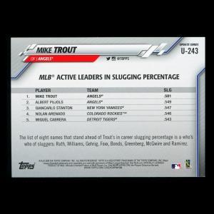 Mike Trout 2020 Topps Active Leaders Angels