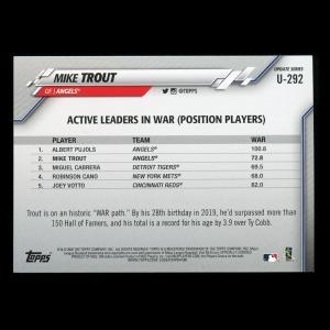 Mike Trout 2020 Topps Active Leaders Angels