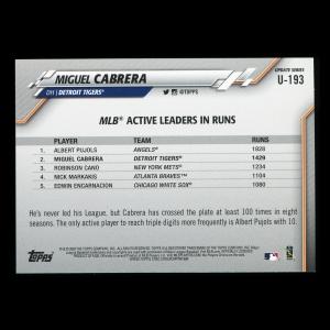 Miguel Cabrera 2020 Topps Active Leaders Tigers