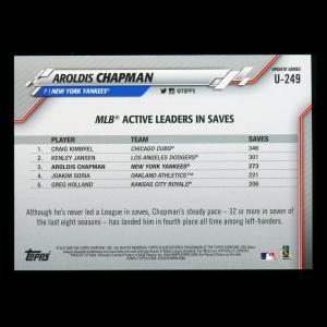 Aroldis Chapman 2020 Topps Active Leaders Yankees