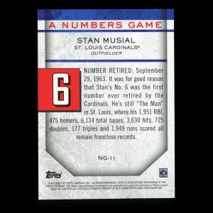 Stan Musial 2020 Topps A Numbers Game - 6 Cardinals