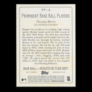 Mookie Betts 2020 Topps Turkey Red Dodgers