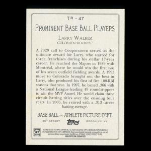 Larry Walker 2020 Topps Turkey Red Rockies