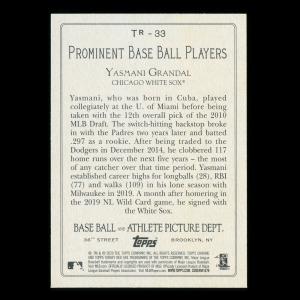 Yasmani Grandal 2020 Topps Turkey Red White Sox