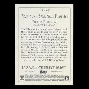 Brooks Robinson 2020 Topps Turkey Red Orioles