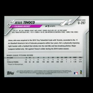 Jesus Tinoco RC 2020 Topps Rookie Rockies