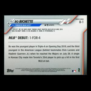 Bo Bichette RC 2020 Topps Rookie Blue Jays
