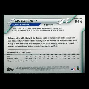 Sam Haggerty RC 2020 Topps Rookie Mariners