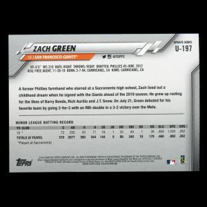 Zach Green RC 2020 Topps Rookie Giants