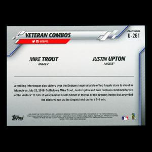 Mike Trout | Justin Upton 2020 Topps Veteran Combos Angels