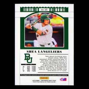 Shea Langeliers 2019 Contenders Draft Picks Season Ticket Bears