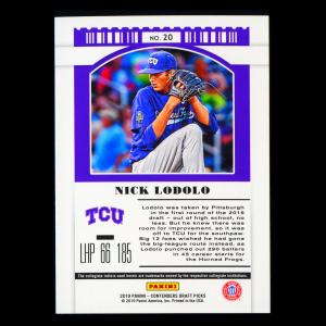 Nick Lodolo 2019 Contenders Draft Picks Season Ticket Horned Frogs