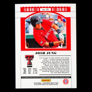 Josh Jung 2019 Contenders Draft Picks Season Ticket Red Raiders