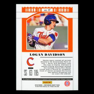 Logan Davidson 2019 Contenders Draft Picks Season Ticket Tigers