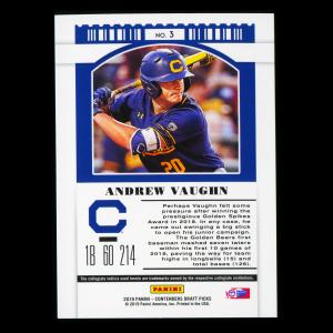 Andrew Vaughn 2019 Contenders Draft Picks Season Ticket Golden Bears