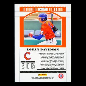 Logan Davidson 2019 Contenders Draft Picks Season Ticket Tigers