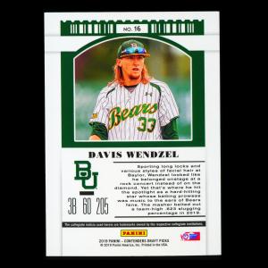 Davis Wendzel 2019 Contenders Draft Picks Season Ticket Bears