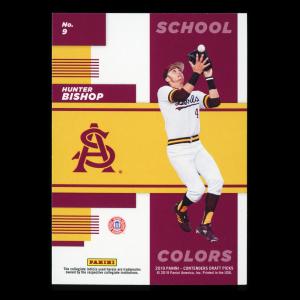 Hunter Bishop 2019 Contenders Draft Picks School Colors Sun Devils