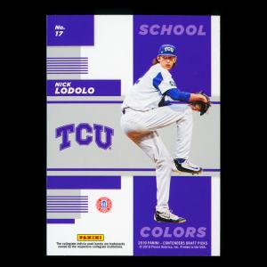 Nick Lodolo 2019 Contenders Draft Picks School Colors Horned Frogs