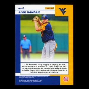 Alek Manoah 2019 Contenders Draft Picks Game Day Ticket Mountaineers