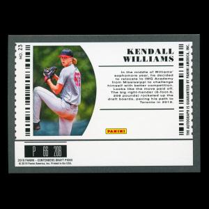 Kendall Williams 2019 Contenders Draft Picks Playoff Ticket Auto Blue Jays 10/18