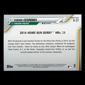 Yoenis Cespedes 2020 Topps Home Run Derby Rainbow Foil Athletics
