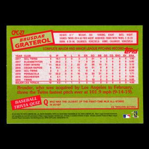 Brusdar Graterol RC 2020 Topps 1985 Retro Silver Pack Chrome Rookie Dodgers