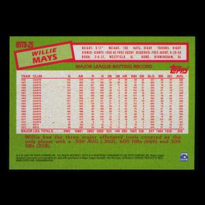 Willie Mays 2020 Topps 1985 Retro Giants