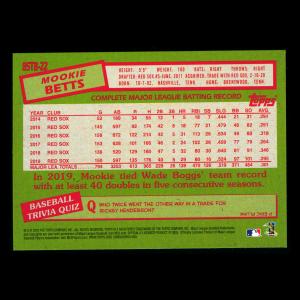 Mookie Betts 2020 Topps 1985 Retro Dodgers
