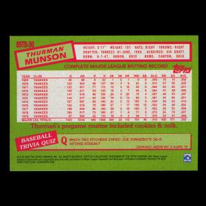 Thurman Munson 2020 Topps 1985 Retro Yankees