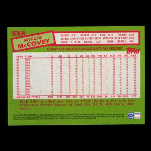 Willie McCovey 2020 Topps 1985 Retro Giants