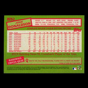 Josh Donaldson 2020 Topps 1985 Retro Twins