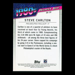 Steve Carlton 2020 Topps Decades' Best Award Winners 19680s Phillies