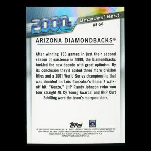 Arizona Diamondbacks 2020 Topps Decades' Best Teams 2000s