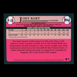 Joey Bart 2020 Topps 1989 Retro #1 Prospect Giants