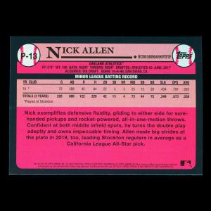 Nick Allen 2020 Topps 1989 Retro #1 Prospect Athletics