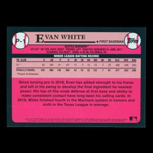 Evan White 2020 Topps 1989 Retro #1 Prospect Mariners
