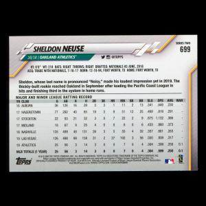 Sheldon Neuse RC 2020 Topps Rookie Athletics