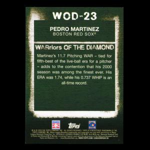 Pedro Martinez 2020 Topps WARriors of the Diamond Red Sox