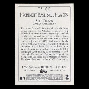 Seth Brown 2020 Topps Turkey Red Athletics