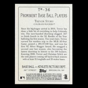 Trevor Story 2020 Topps Turkey Red Rockies