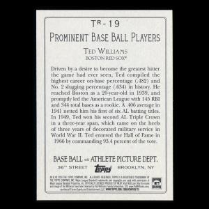 Ted Williams 2020 Topps Turkey Red Red Sox