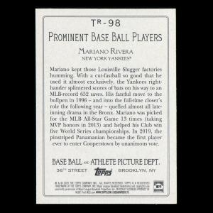 Mariano Rivera 2020 Topps Turkey Red Yankees