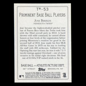 Jose Berrios 2020 Topps Turkey Red Twins